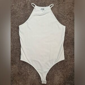 Express white body contour bodysuit size large